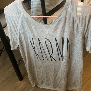 Gray shirt “karma I have a list of people you missed”